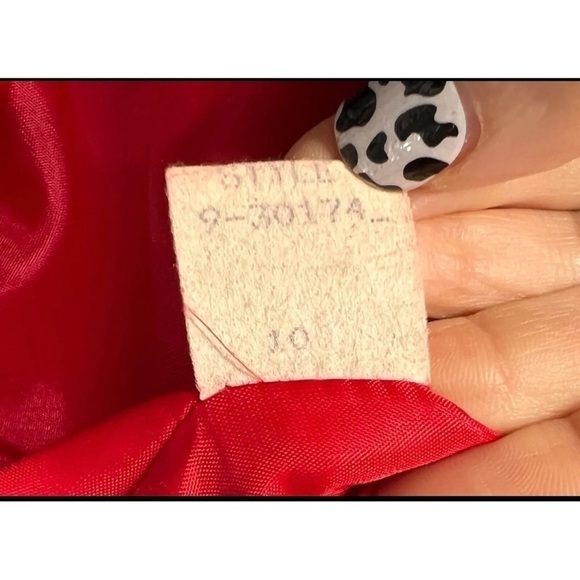 Norton McNaughton Sz 10P Red Tartan Gold Crest Button Wool m Blazer Jacket Women - Picture 10 of 11